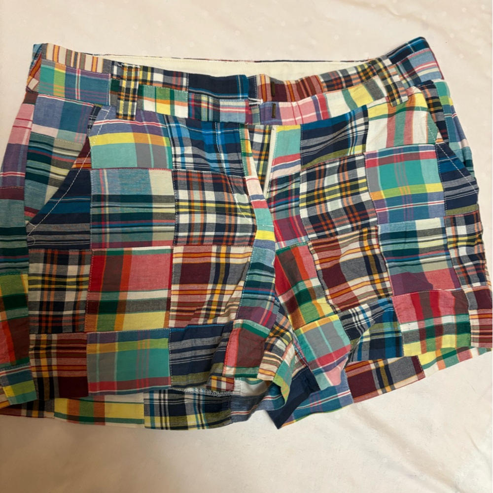 JCrew Factory madras shorts